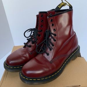 Dr. Martens Cherry Red 1460 W Boots